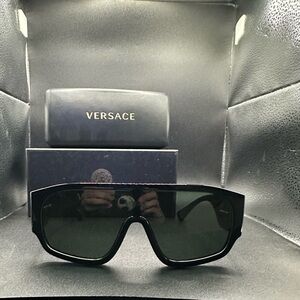 Versace Dark-Tinted Black Sunglasses